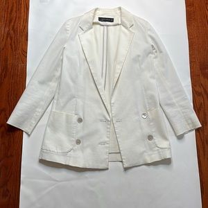 White Zara blazer